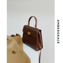 AMBERGRACE Amber series of time beauty in ancient high sense pull full cowhide KAILI bag