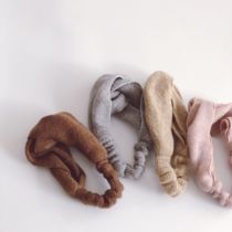 Bean Bag Monarch 20 Coloured line Childrens wool knotted hair with autumn and winter concave shape telescopic baby hair stirrup headband