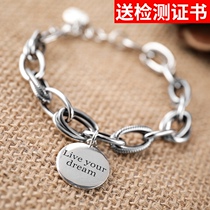 Dream come true s925 sterling silver retro bracelet fashion Japanese Korean girl Thai silver beauty dream bracelet to send friends gift