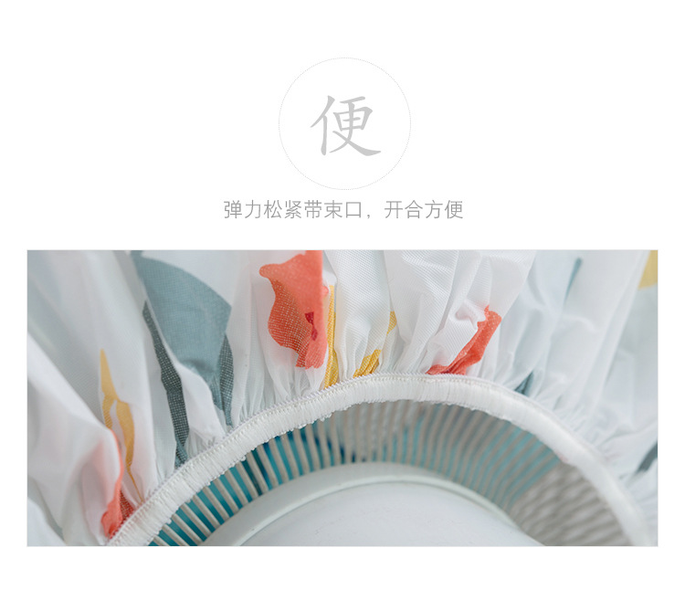 Hai người hâm mộ gắn đơn giản trong gia đình hoa tròn bìa quạt tấm vải liệm Tầng bảo vệ bụi quạt bao gồm tất cả - Bảo vệ bụi túi trùm máy giặt