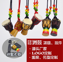 Tambourine African drum necklace jewelry small drum pendant tambourine pendant jewelry Zhao Lei with Yunnan Lijiang tourism gift