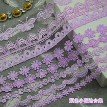Sweet Potato Purple Water-lace Lace Accessories Handmade Diy Ornament Qipao Gown Garment Garment Accessories Material