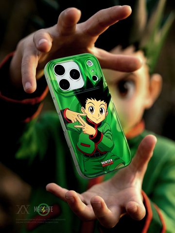 HunterXHunter Green Anime Translucent Pro/Plus/Max/Air – 17, 16, 15, 14 iPhone Case
