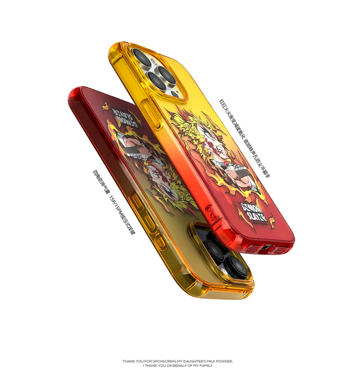 Demon Slayer New Airbag 4 Corner Shock Absorbing Anime – 15, 14, 13, 12 iPhone Case
