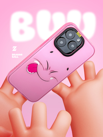 Dragon Ball Majin Buu Pink Cute Anime Anti-Fall iPhone Case