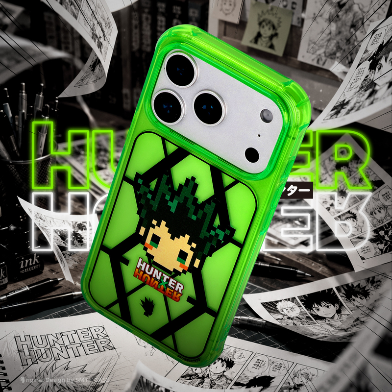 Smtm Is Suitable for Apple 18 Pro Max Phone Case, Air Drop-Proof 17 Green Original Creative 14 Anime Two-Dimensional 16 Pro Cute Pixel Style Full-Time Hunter Phone Case Xiao Jie