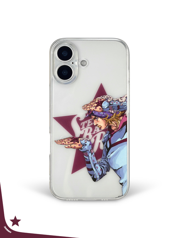 JoJo’s Bizarre Adventure Johnny Joestar Anime Transparent iPhone Case