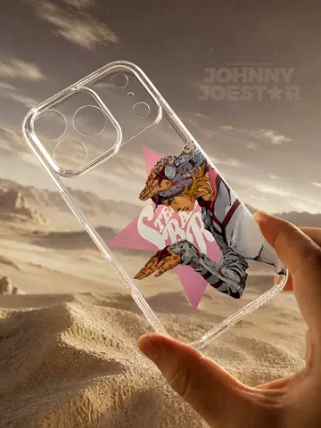 JoJo’s Bizarre Adventure Johnny Joestar iPhone Anime Transparent iPhone Case for iPhone 13 – 17