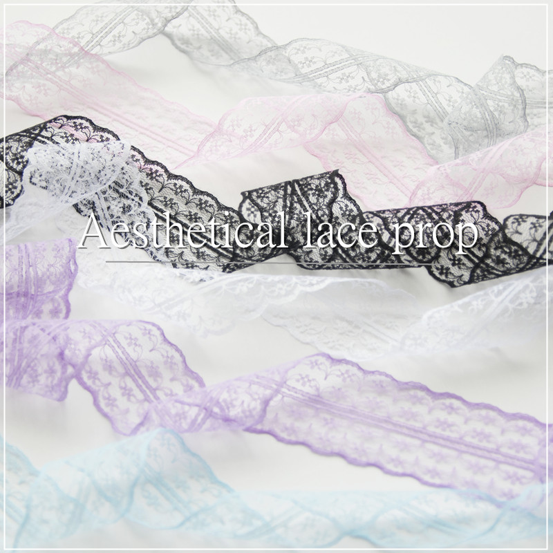 Beautiful lace ins Nail art props dot pendulum shot girl photography background small fresh chic photo