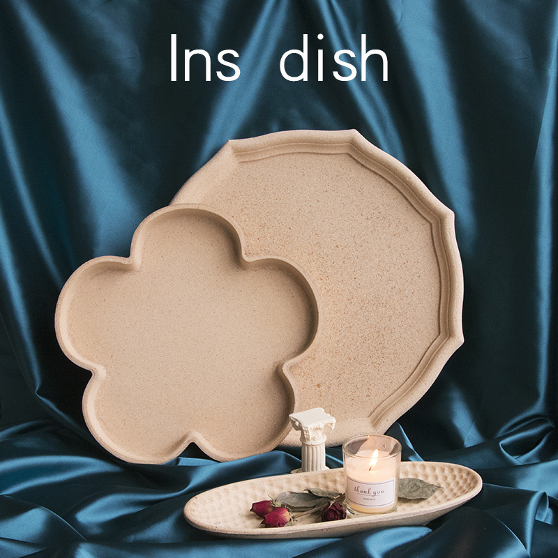 ins style simple storage tray wild minimalist Nordic jewelry decoration net red storage tray photo prop photography tray