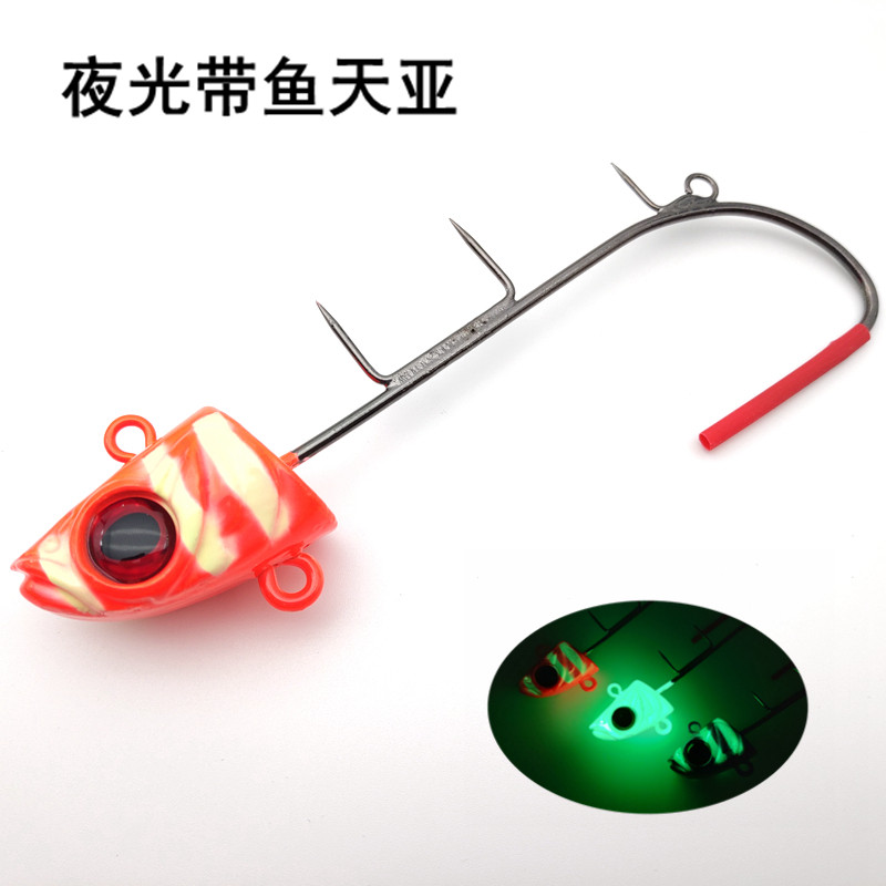 New sea fishing with fish hook with fish Tiana 150 gr luminous too knife Titian night hanging with fish specialite