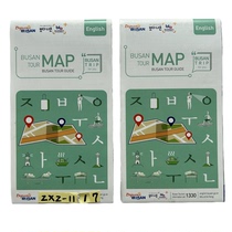 English original busan map Official transportation and tourism map of Busan South Korea Attractions accommodation and food guide