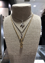 European handmade tide brand UNO DE 50 couple personality niche DIY custom letter lucky number necklace