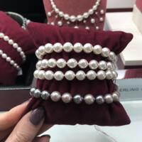 Spanish century-old royal brand M’s all-match classic white pearl bracelet has a high-end feel