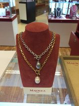 Spanish special cabinet centuries-old royal noble MAJORICA Brief personality grey baroque pearl necklace woman