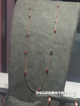 Spanish counter TOUS peach bear spinel 925 sterling silver plated 18K rose gold sweater chain necklace female