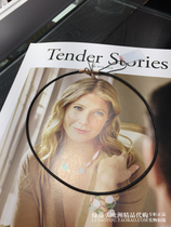 European special cabinet TOUS peach silk bear 925 pure silver 18K rose gold leather rope necklace lock bone chain base naked chain