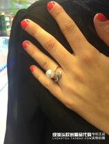 Spain counter century aristocratic brand MAJORICA simple opening 10mm pearl ring for women