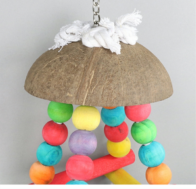 Yêu chim mới đồ chơi chim vẹt cung cấp đồ chơi Parrot swing chim lồng đồ chơi leo chim lồng phụ kiện T136 - Chim & Chăm sóc chim Supplies cám cho chào mào