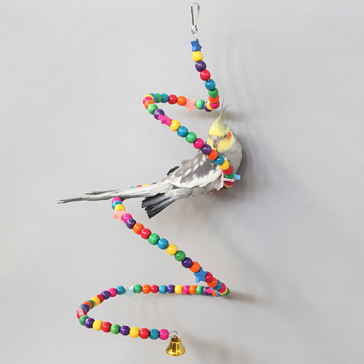 Yêu chim mới đồ chơi chim vẹt cung cấp đồ chơi Parrot swing chim lồng đồ chơi leo chim lồng phụ kiện W45 - Chim & Chăm sóc chim Supplies lồng avi
