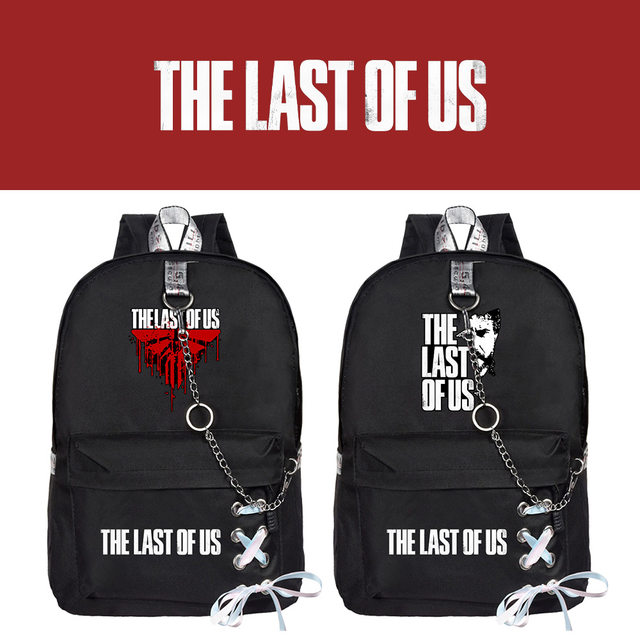 The Last of US straps and schoolbags for street men and women black new printed fashion chain double