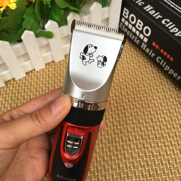 Bobo 5338 5365 rechargeable pet electric clipper dual battery shaver hair clipper hair pusher