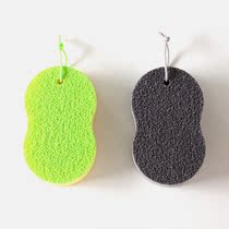 Japan imported marna sponge wipe bathroom wipe magic wipe double-sided water absorption descale cleaning wipe cleaning artifact