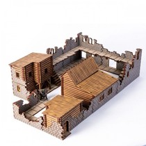 Wheat Watch Warhammer pp 28mm 1:56 Wooden Scene Rovers Camp