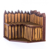 Wheat Record Warhammer pp 28mm 1:56 Wooden Scene Corner Fence
