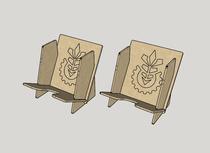 Little wheat reading table game auxiliary wooden independent card rack 2