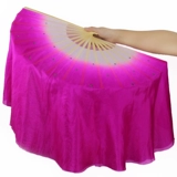 Настоящий вентилятор шелкового танца двойной градиент удлиненный национальный ройный драконский король Джайаоооооу Янге Осенний вода Длинная танцевальная фанат шелк шелк