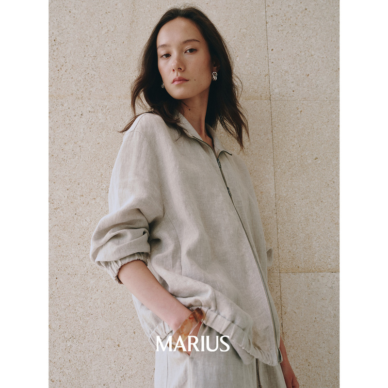 Marius | Washed Linen Daily Commuter Lapel Jacket Short Coat/Ankle-Length Casual Pants Marius | Washed Linen Daily Commuter Lapel Jacket Short Coat/Ankle-Length Casual Pants