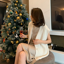 Detailed knitted vest vest under the microscope of MARIUS old horse