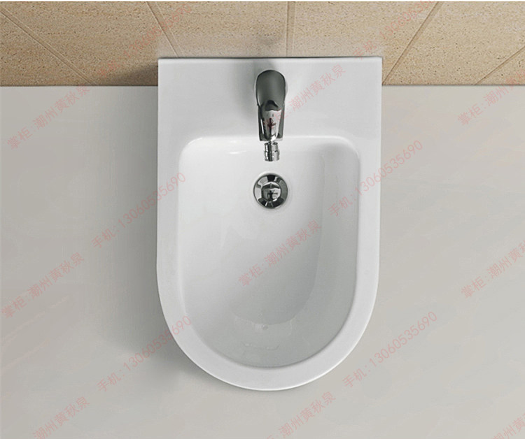 товар из китая 妇洗盆妇洁器净身盆陶瓷落地式冲洗盆冷热龙头家用妇女女士清洗盆 OTHER