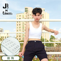 Taiwan Esha JUMP short version of the corset big chest small no trace handsome T comfortable vest underwear-pullover hook