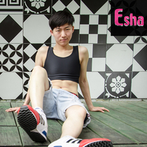 Taiwan Esha Lycra cotton comfortable micro-elastic vest les handsome T short silent magic patch chest _ #LTSP01