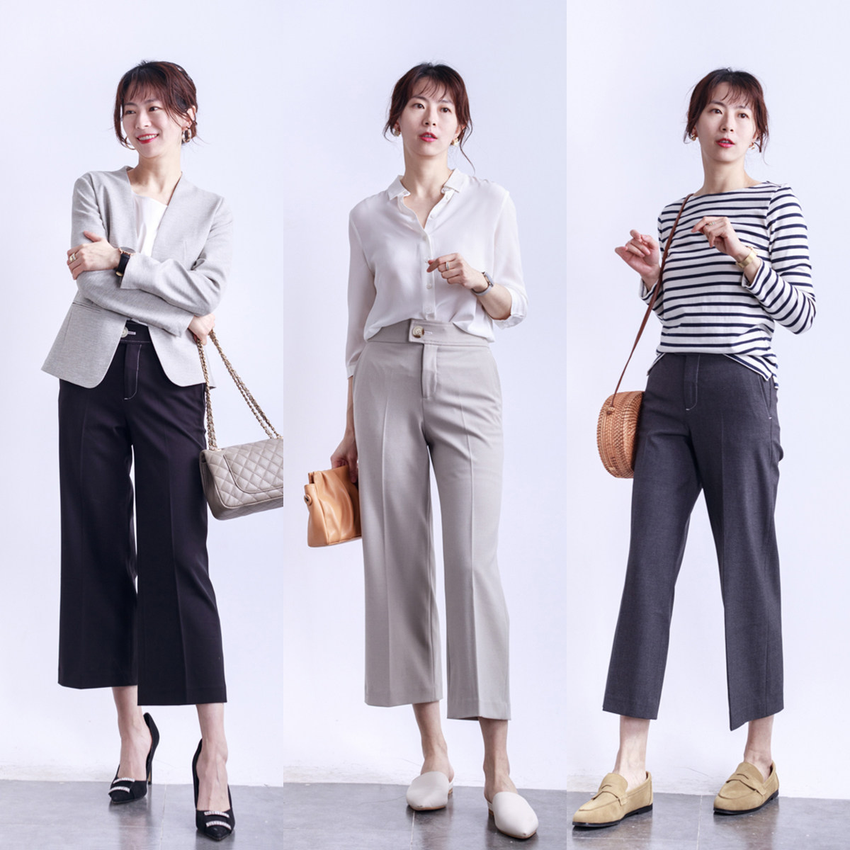 High-end * posture tail real wear three seasons commuter casual eight points hanging feeling structured high waist wide leg pants women spring and summer new