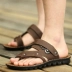 Dép mùa hè cho nam toe thường đi biển ngoài trời Giày dép nam sử dụng đôi dép nam bằng da và dép mùa hè thoáng khí giày boot nam Sandal