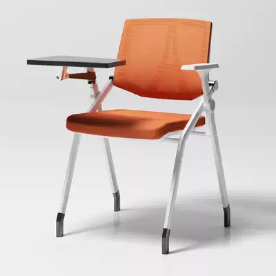 Folding training chair with table board Training table and chair Integrated table and stool Conference room chair Student conference chair with writing board