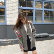 Giảm giá 40% Thu đông Áo khoác trẻ em mới của Hàn Quốc áo ba lỗ lật túi áo sơ mi nữ retro