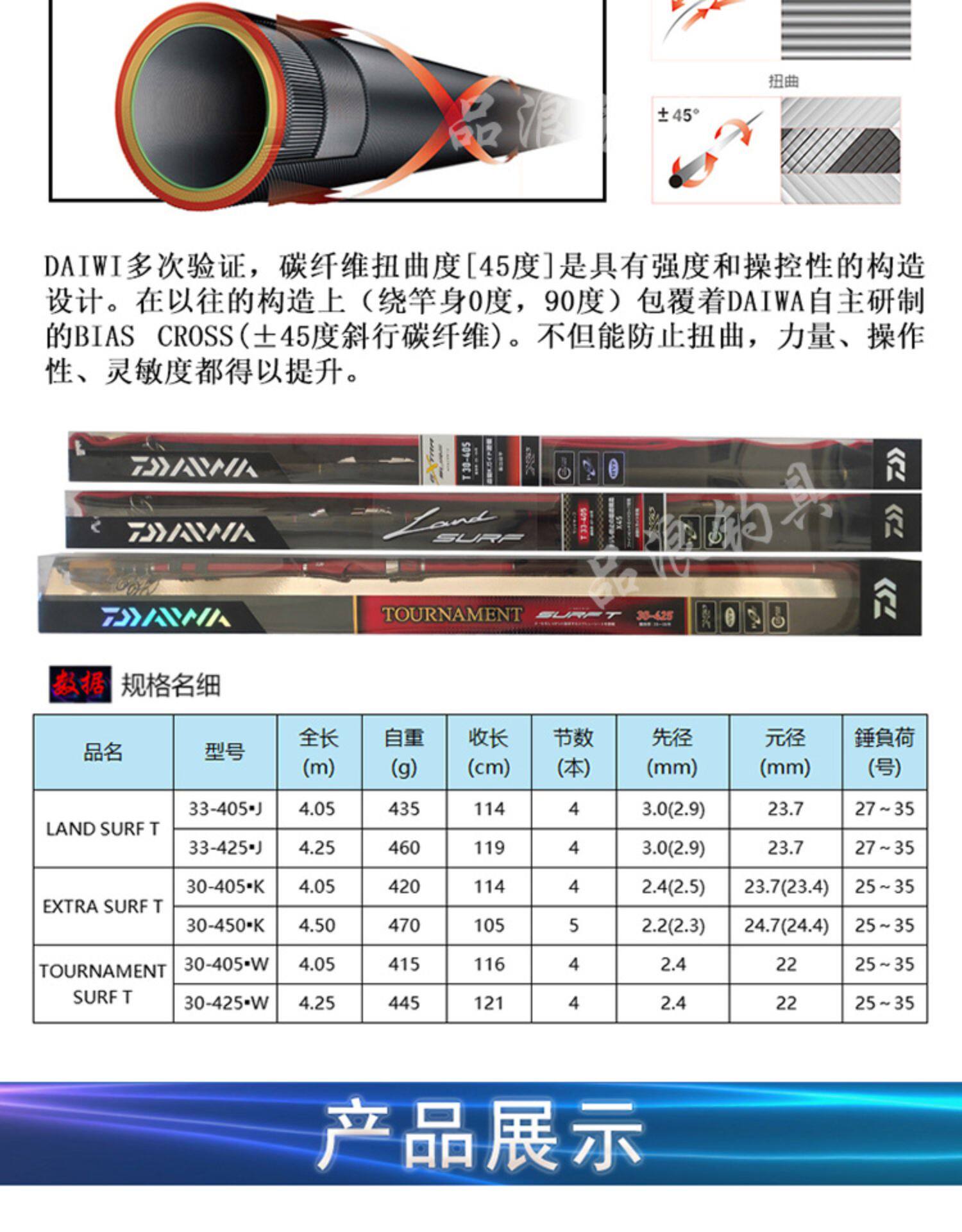 Море удочкой daiwa/达亿瓦钓鱼海竿远投竿