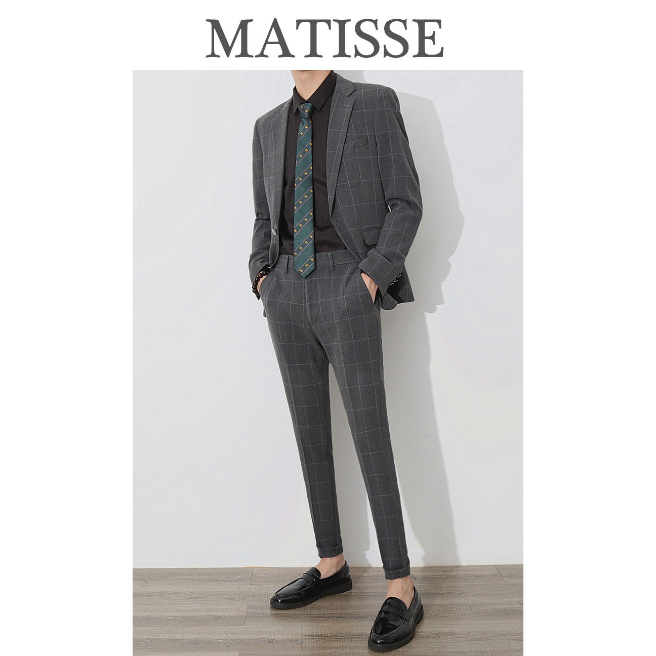 South Korea Dongdaemun suit Korean version casual trend formal suit male British style handsome male small suit suit two-piece