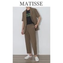 South Korea East Gate Trend Han Edition Shuai Inn Wind Mens suit jacket Ssuit jacket Casual Short Sleeve Suit Suit