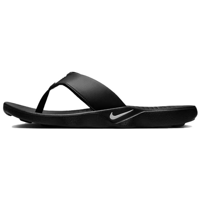 Nike Marina Comfortable and Versatile Rubber-Soled Flip-Flops for Men, Black
