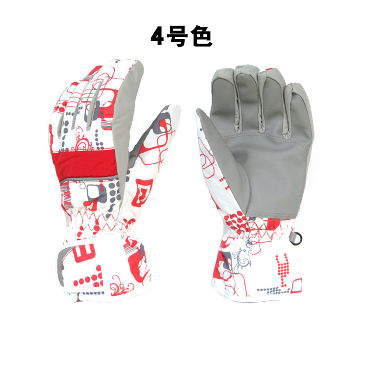 Mùa đông phụ nữ trượt tuyết găng tay chống thấm nước đệm bông lạnh thể thao ngoài trời cưỡi găng tay ấm găng tay chống nắng