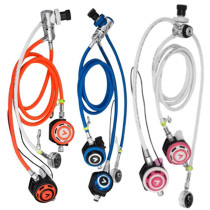 AKUANA FALCON1 FALCONET2 HORGA BREATHING REGULATOR Set DIR LONG AND SHORT THROAT SET