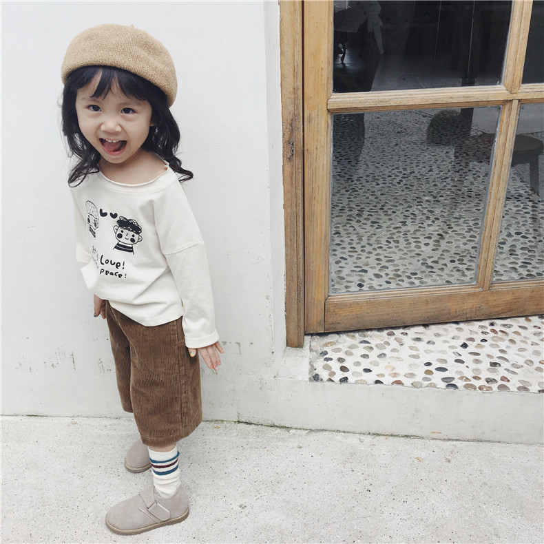 Áo dài nữ Leobaby 2018 mới hoạt hình áo sơ mi búp bê trẻ em áo phông nước ngoài N quần áo trẻ con