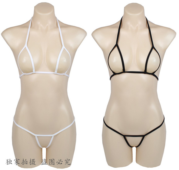 Queen Factory Store Europe and the United States Sexy Temptation Polar Line Women's Underwear Bikini Bra T Pants Thong Panties Low Waist