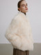HIPMORE Luxurious classic two-color temperament fox fur-feel Xiao Hu Sheep 2025 winter new short fur coat for women