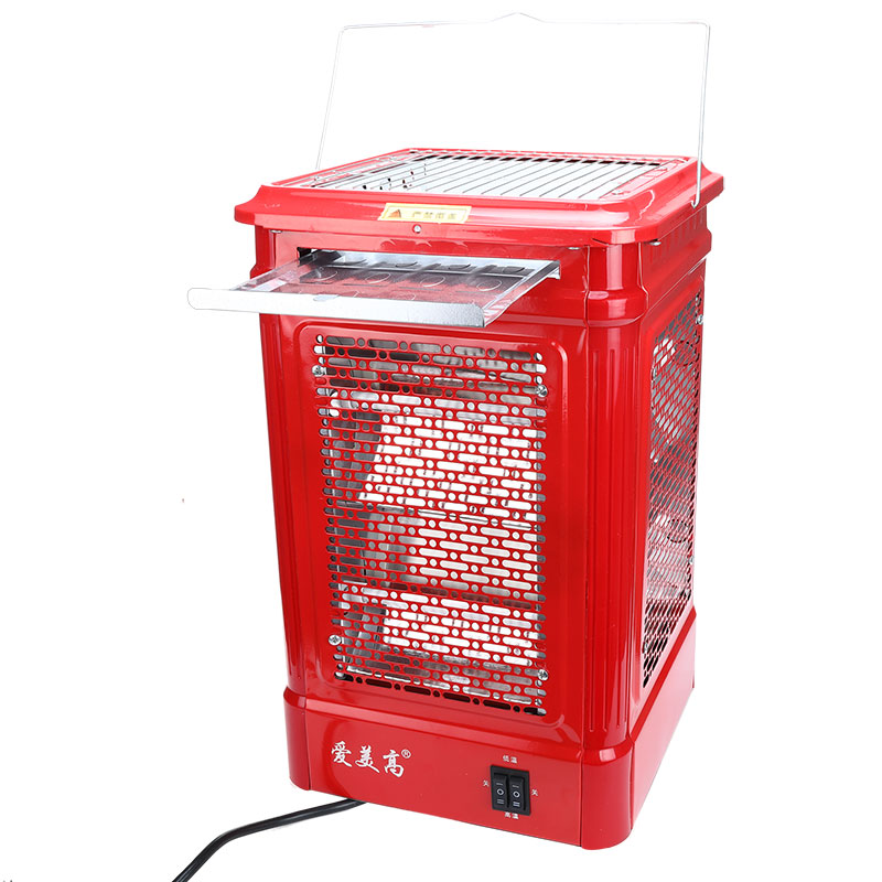 Aimigao five-sided heater barbecue type firearm small solar electric fan household four-sided electric heater stove